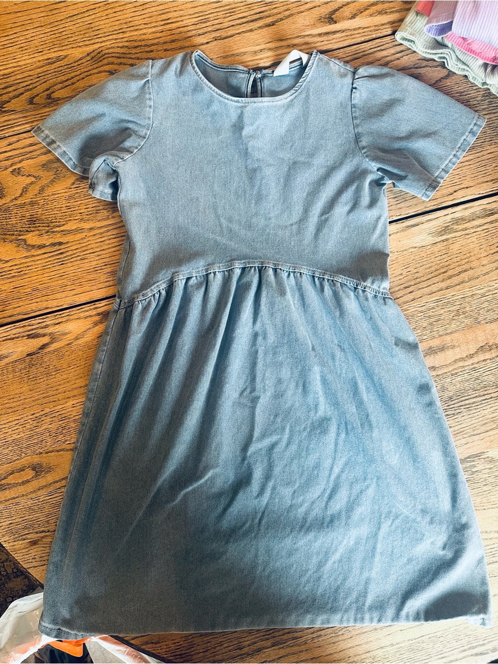H&M Denim Short Sleeve Girls' Dress
